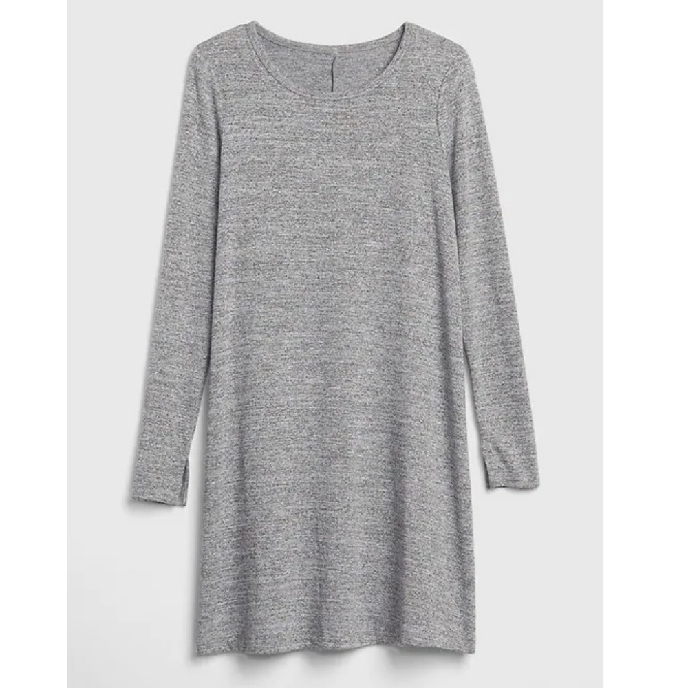 NWT Gap $60 Softspun T-Shirt Dress Sz L v200 - Picture 3 of 5